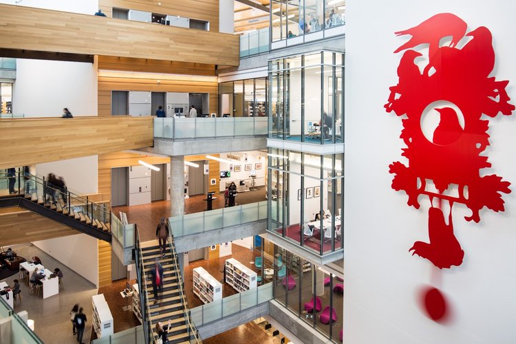 Interior of Austin Central Library in Downtown