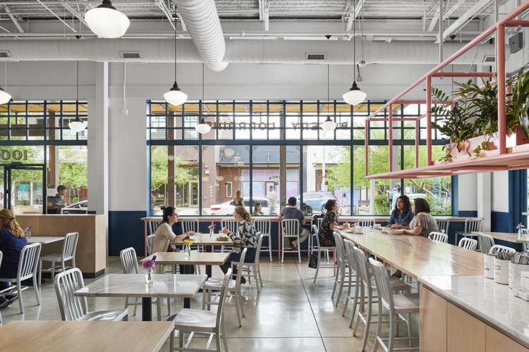 Interior of Bakery Lorraine in North Austin