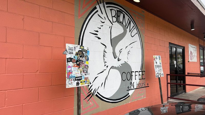 Interior of Bennu Coffee in East Austin