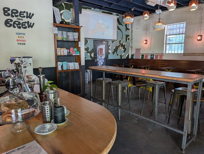 Interior of Brew and Brew in East Austin