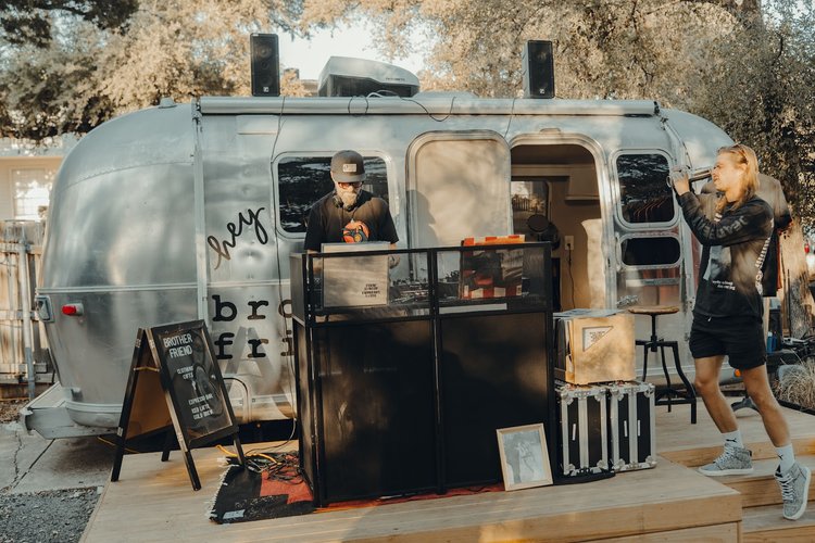 Interior of Brother Friend Coffee South in South Austin
