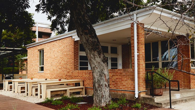 Interior of Carpenter Coffee Bar in South Austin