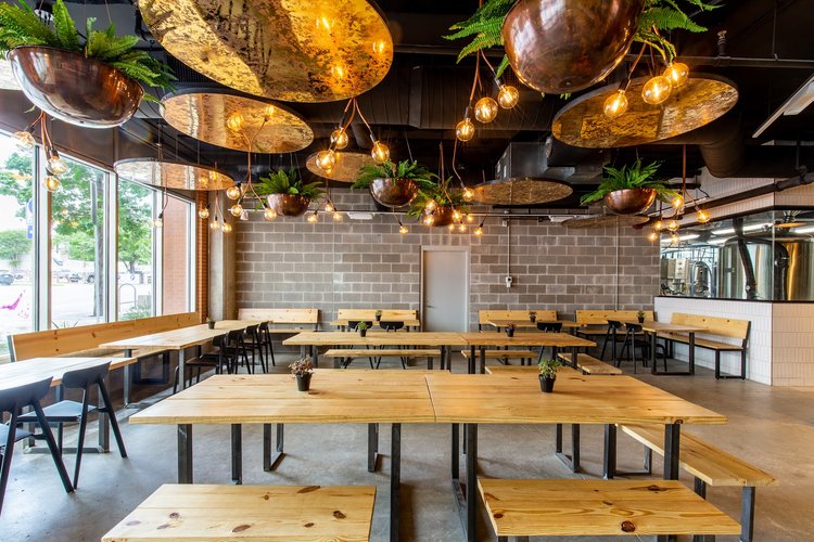 Interior of Central District Brewing in Downtown