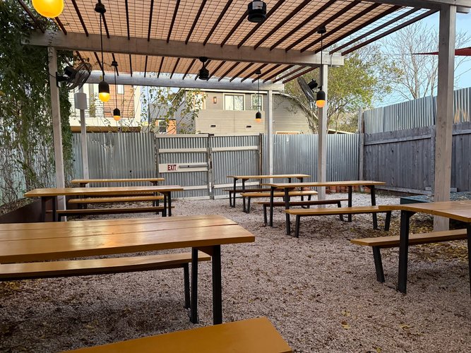 Interior of Community Garden in East Austin