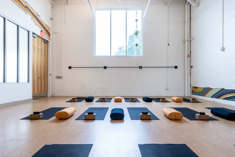 Interior of Crux Climbing Center Central - Yoga & Fitness in Allandale