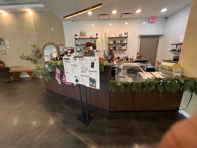 Interior of Dam Coffee Bar in North Austin