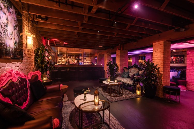 Interior of Devil May Care in Downtown