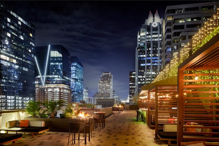 Interior of Edge Rooftop in Downtown