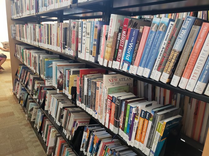 Interior of John Gillum Branch, Austin Public Library in Allandale