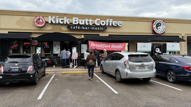 Interior of Kick Butt Coffee in North Austin
