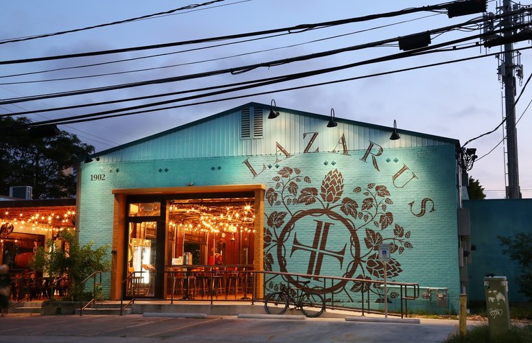 Interior of Lazarus Brewing in East Austin