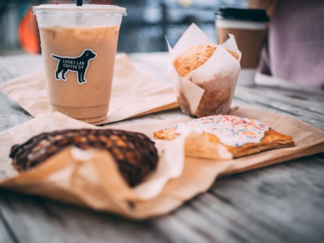 Interior of Lucky Lab Coffee Co. in UT Campus