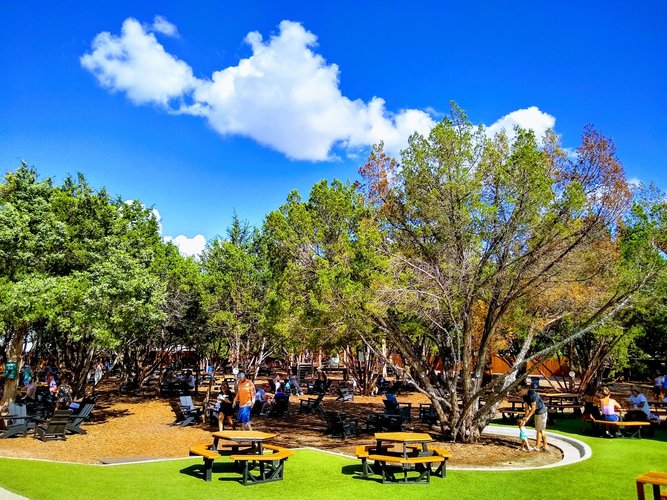 Interior of Meanwhile Brewing in South Austin