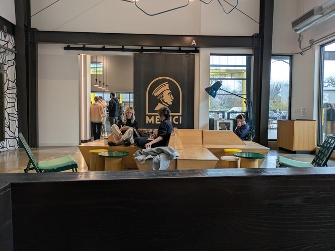 Interior of Medici Roasting - Springdale in East Austin