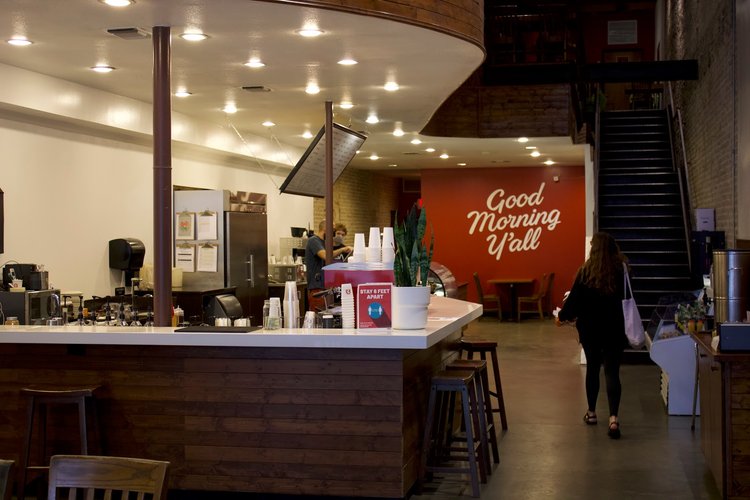 Interior of Medici Roasting in UT Campus