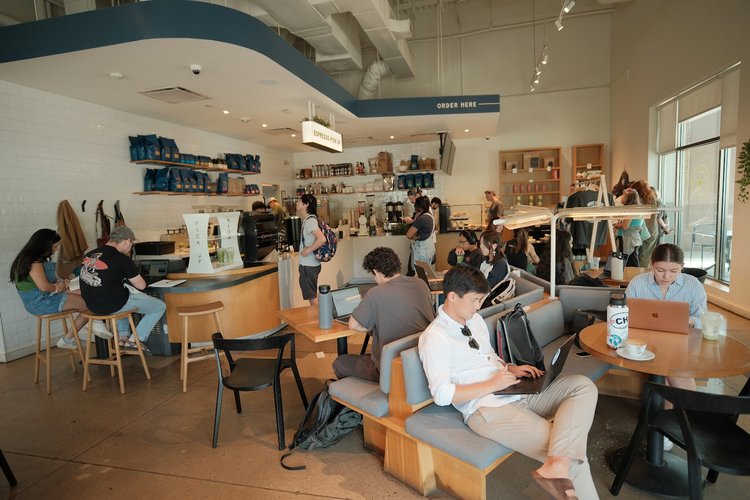 Interior of Merit Coffee - Triangle in Hyde Park
