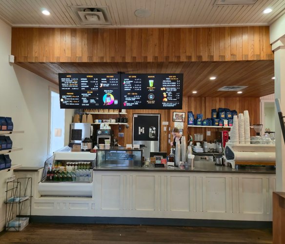 Interior of Merit Coffee in South Austin