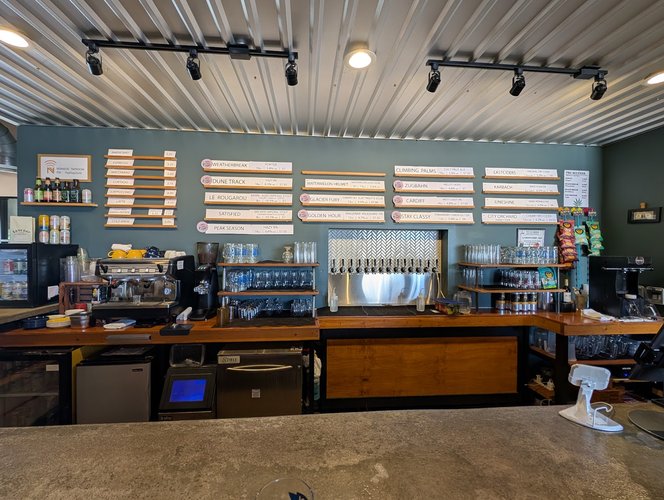 Interior of Nomadic Beerworks in South Austin
