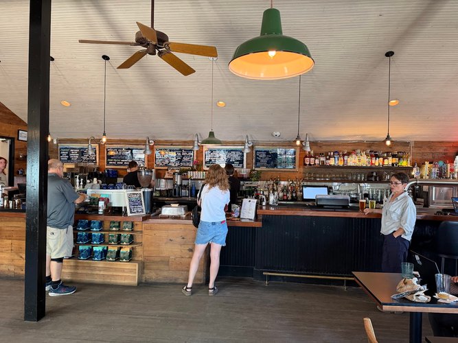 Interior of Radio Coffee & Beer in South Austin