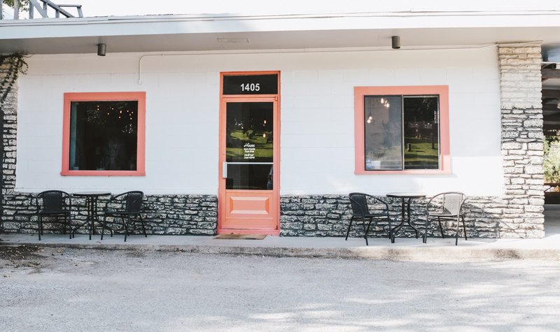 Interior of Revival Coffee in East Austin