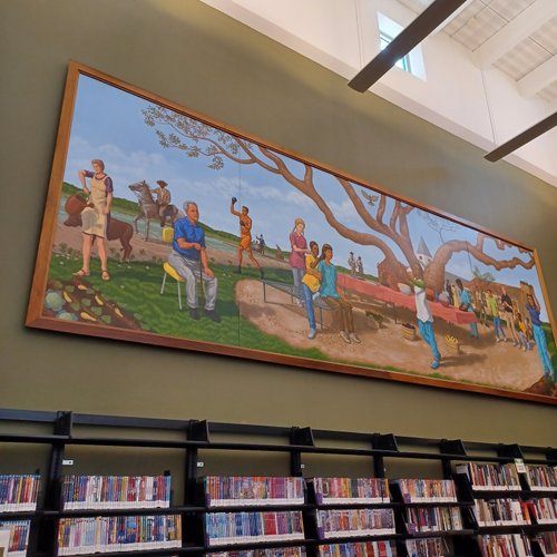 Interior of Ruiz Branch, Austin Public Library in East Riverside