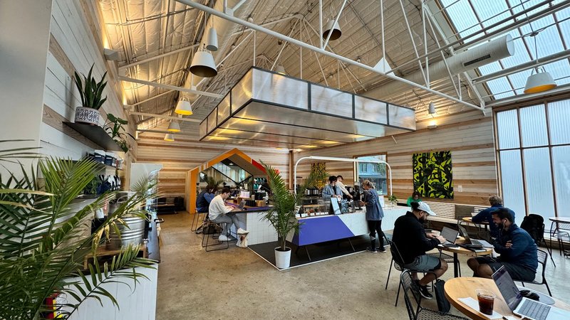 Interior of The Pershing Café in East Austin