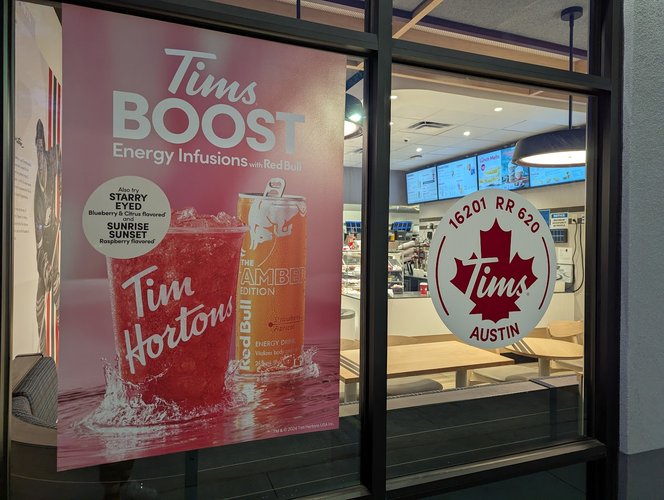 Interior of Tim Hortons in Northwest Austin