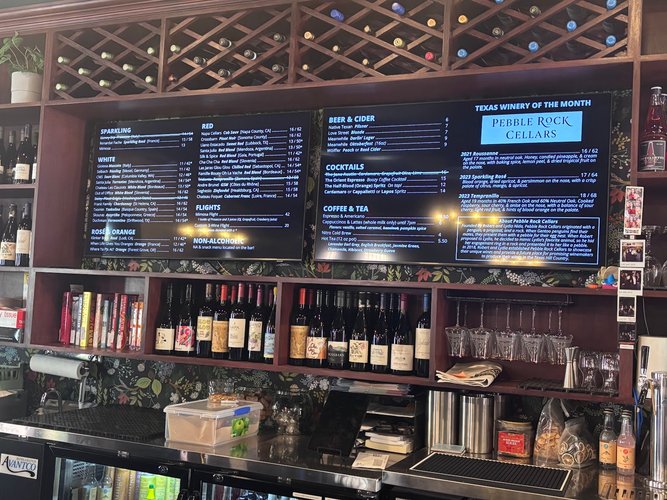 Interior of Vintage Bookstore and Wine Bar in East Austin